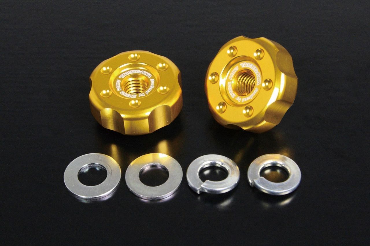 Takegawa billet chain adjuster knob set