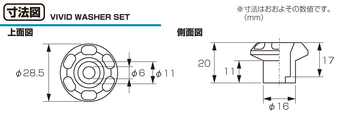 KITACO vivid washer set