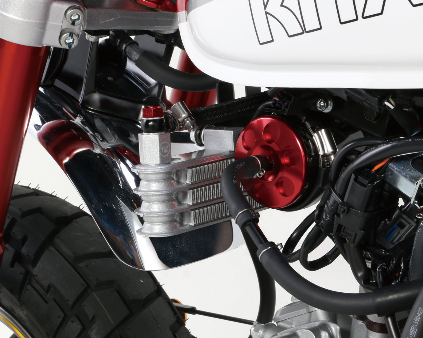 MONKEY 125 (18-20) KITACO engine oil cooler kit (frame mount)