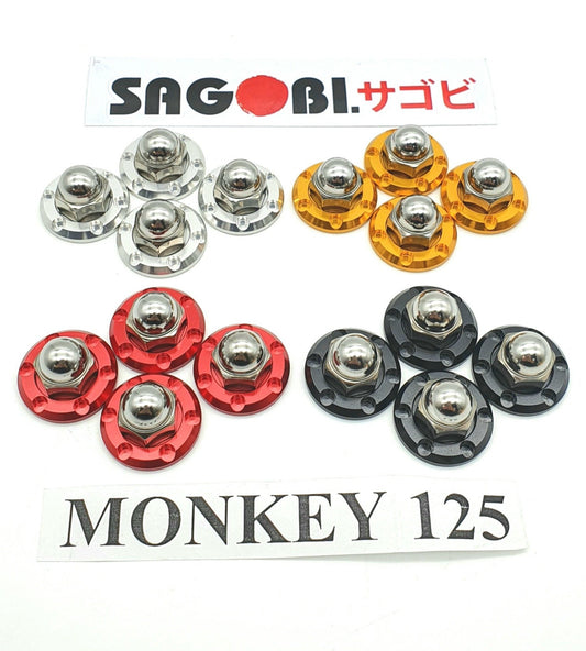 MONKEY 125 KITACO rear shock absorber mounting nut set