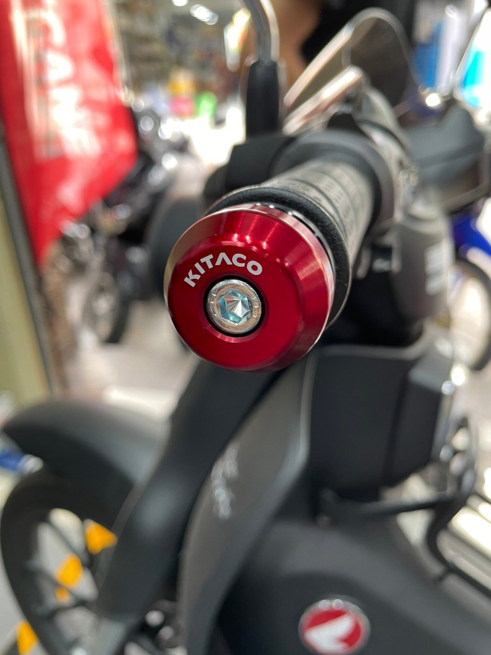 CUB, CT 125 KITACO billet handlebar end caps