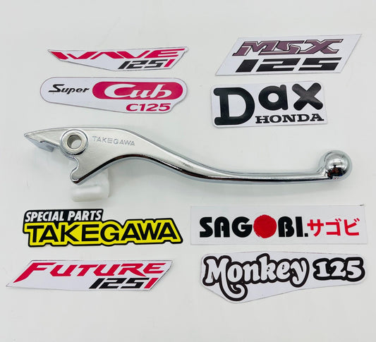 CT, CUB, DAX 125 Takegawa chrome plated brake lever