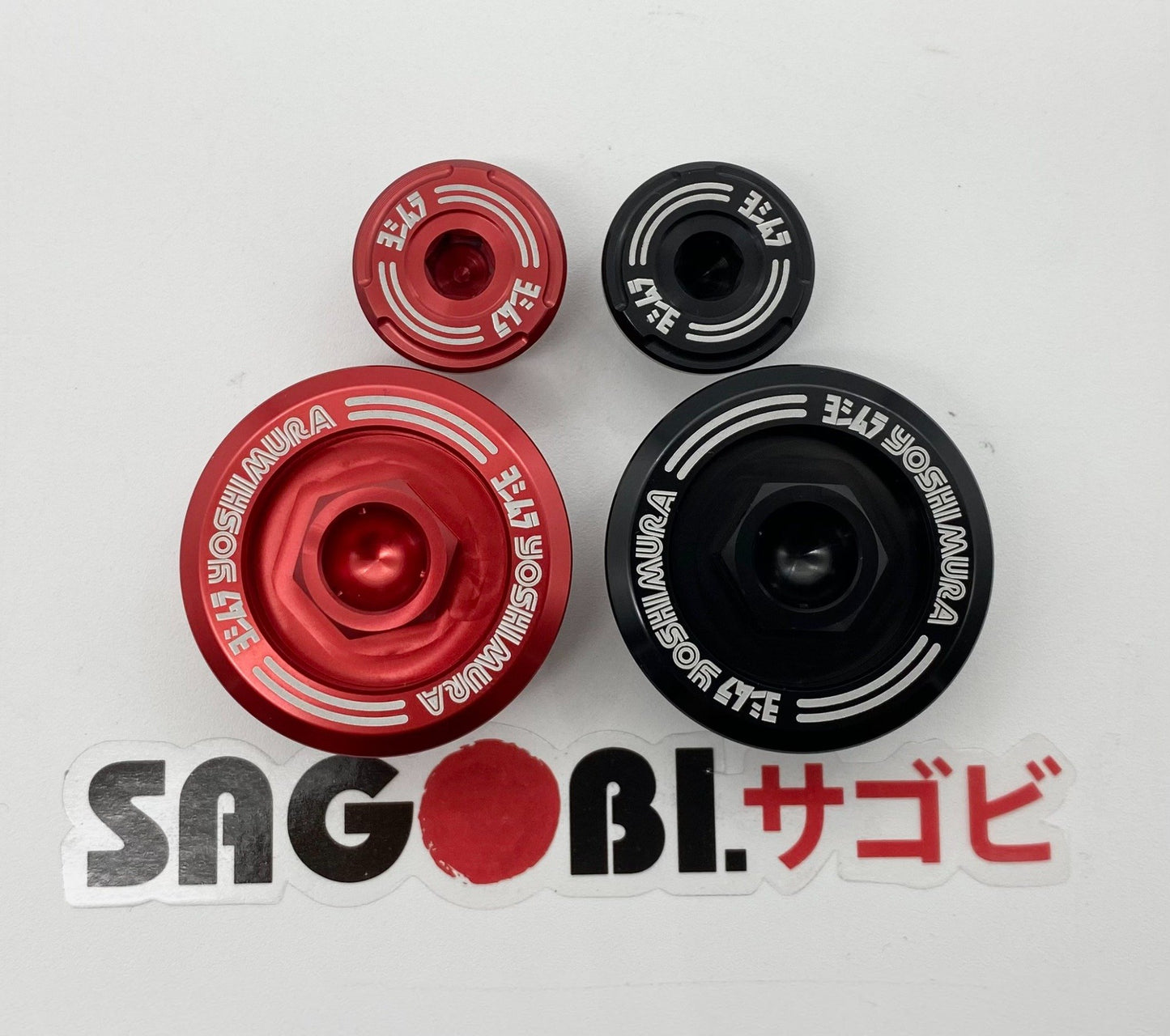 YOSHIMURA billet timing hole caps (HONDA)