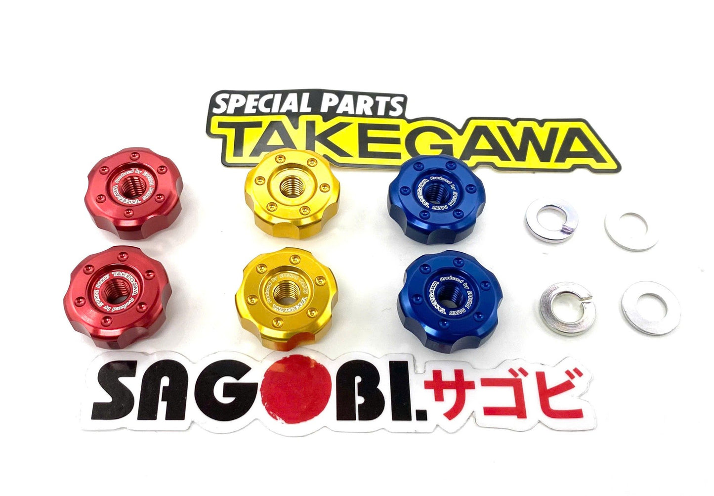 Takegawa billet chain adjuster knob set