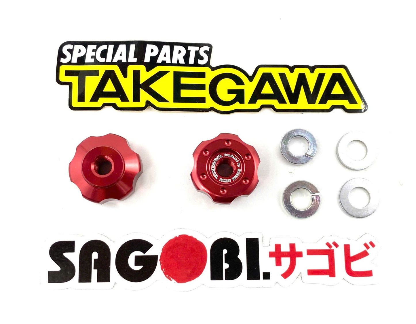 Takegawa billet chain adjuster knob set