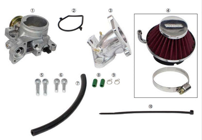 MSX GROM, MONKEY 125 Takegawa 34mm throttle body and manifold kit (145cc)